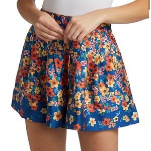 Amur Oaklyn Pleated Floral Shorts
